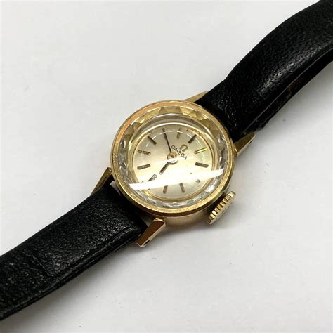 omega 14k gold ladies watch handwinding|omega mechanical watches.